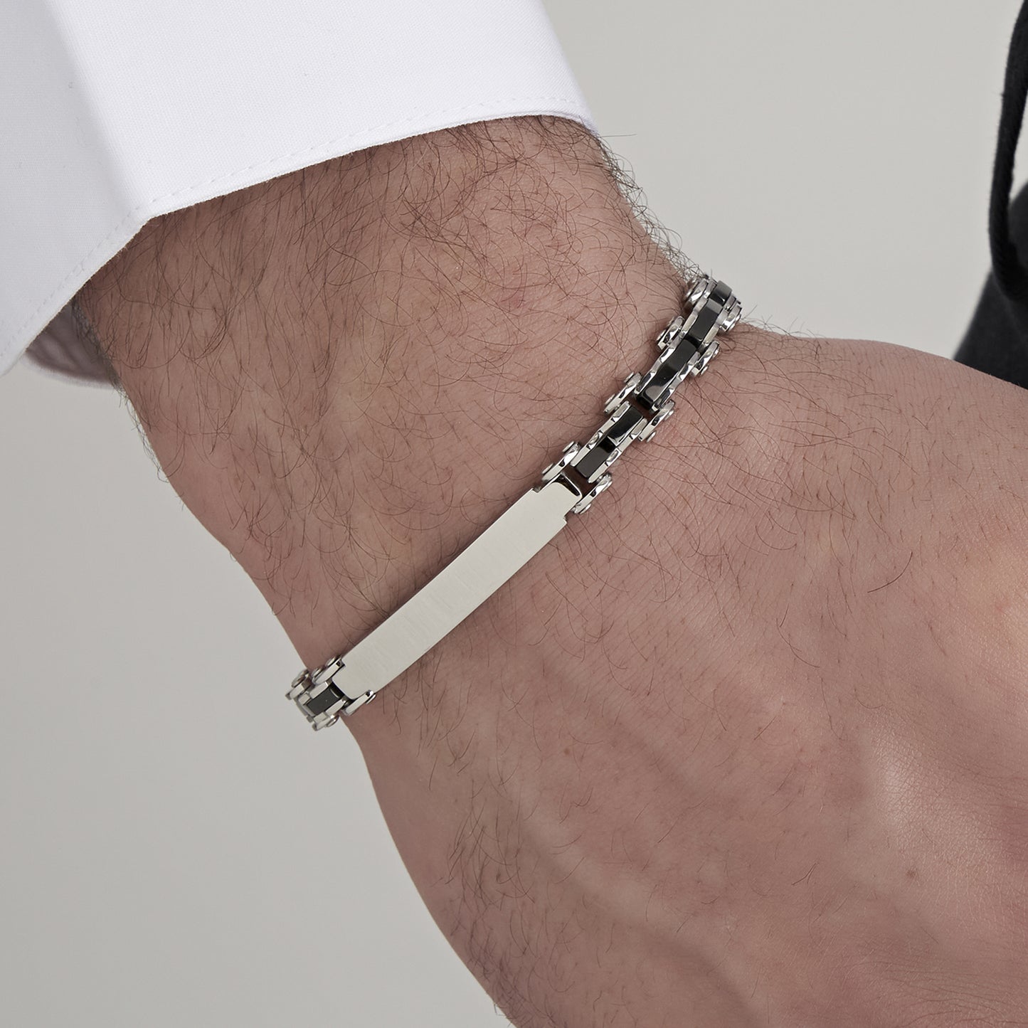 HERREN-STAHLKETTEN-GLIEDERARMBAND