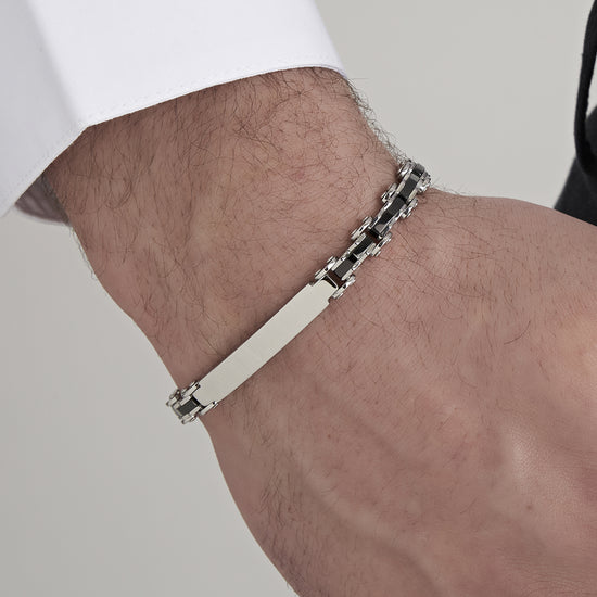 HERREN-STAHLKETTEN-GLIEDERARMBAND