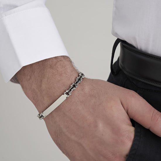 HERREN-STAHLKETTEN-GLIEDERARMBAND