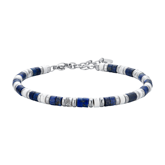 LAPIS STEINE STAHL HERRENARMBAND