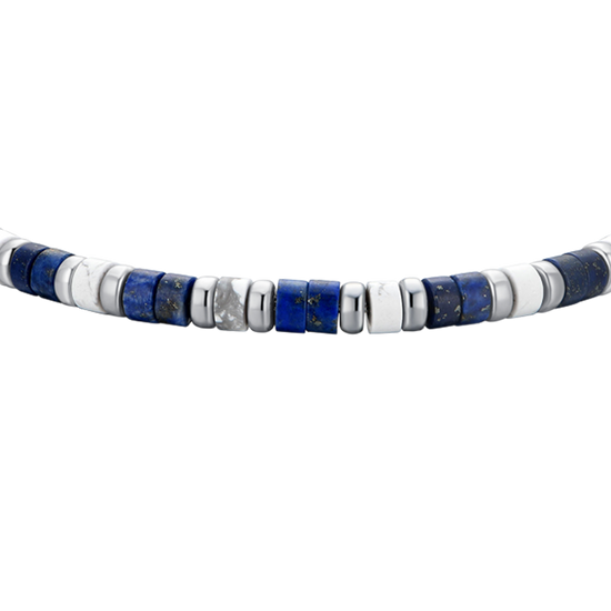 LAPIS STEINE STAHL HERRENARMBAND