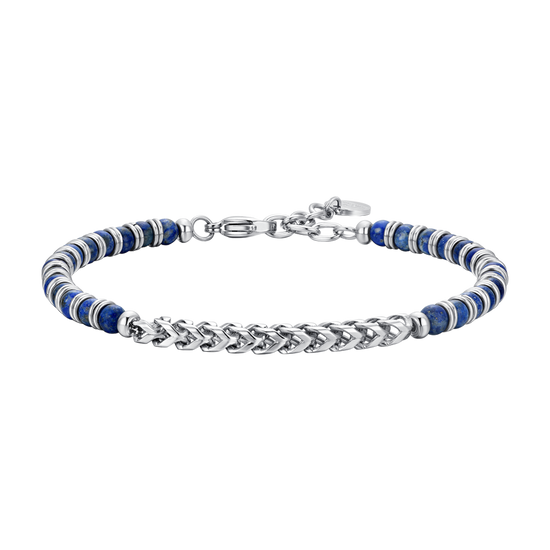 LAPIS STEIN UND STAHL HERRENARMBAND