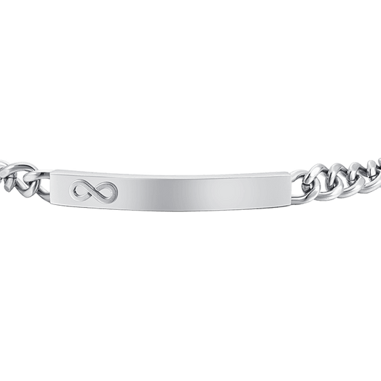 BRACCIALE UOMO IN ACCIAIO CON INFINITO