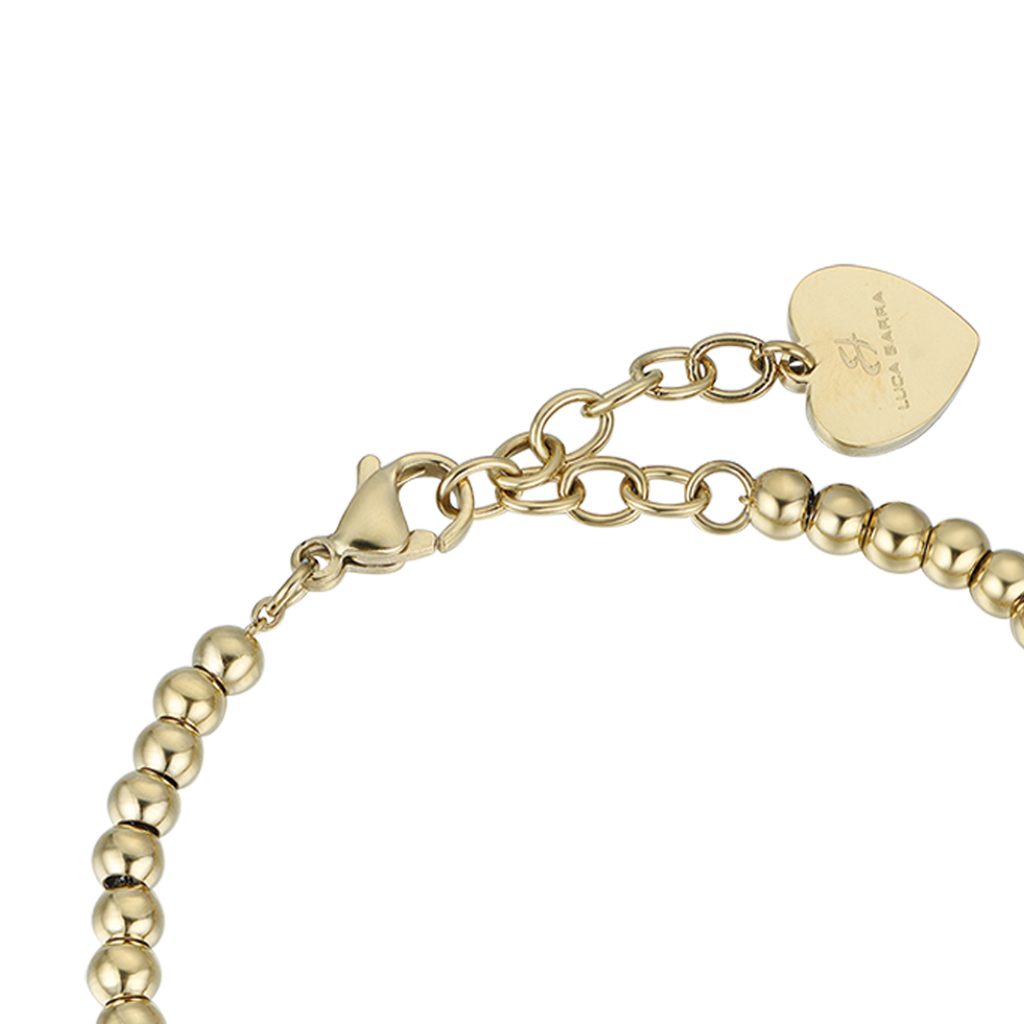 IP GOLD STAHL DAMENARMBAND MIT STERN MIT WEISSEN KRISTALLEN