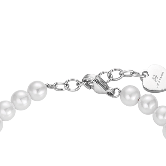 DAMEN PERLENARMBAND MIT WEISSEN KRISTALLEN