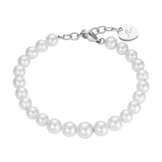 WOMAN'S WHITE PEARL BRACELET Luca Barra