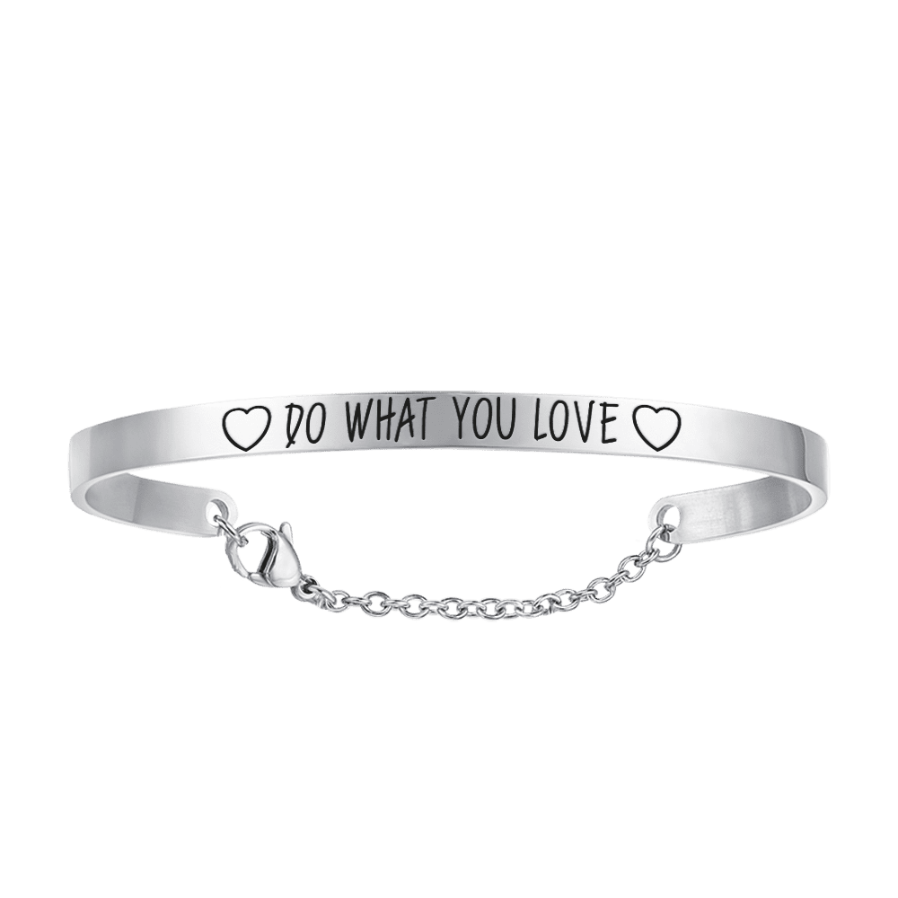 WOMAN'S STEEL BRACELET DO WHAT YOU LOVE Luca Barra