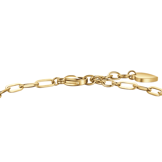 DAMENARMBAND AUS VERGOLDETEM STAHL MIT MOND, EULE UND STERN