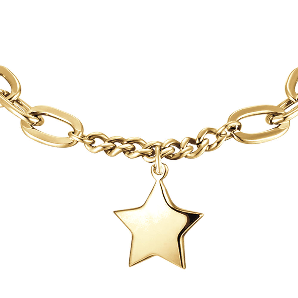 IP GOLD STAHL FRAUENARMBAND MIT STERN