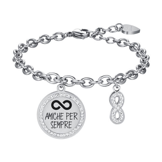 STAHL-ARMBAND "FREUNDINNEN FÜR IMMER