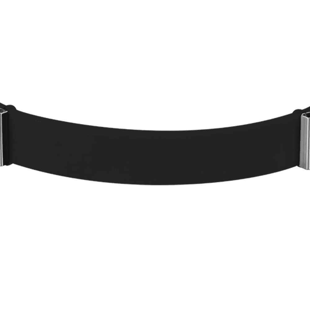 SCHWARZES DAMEN-ARMBAND aus SILIKON Luca Barra