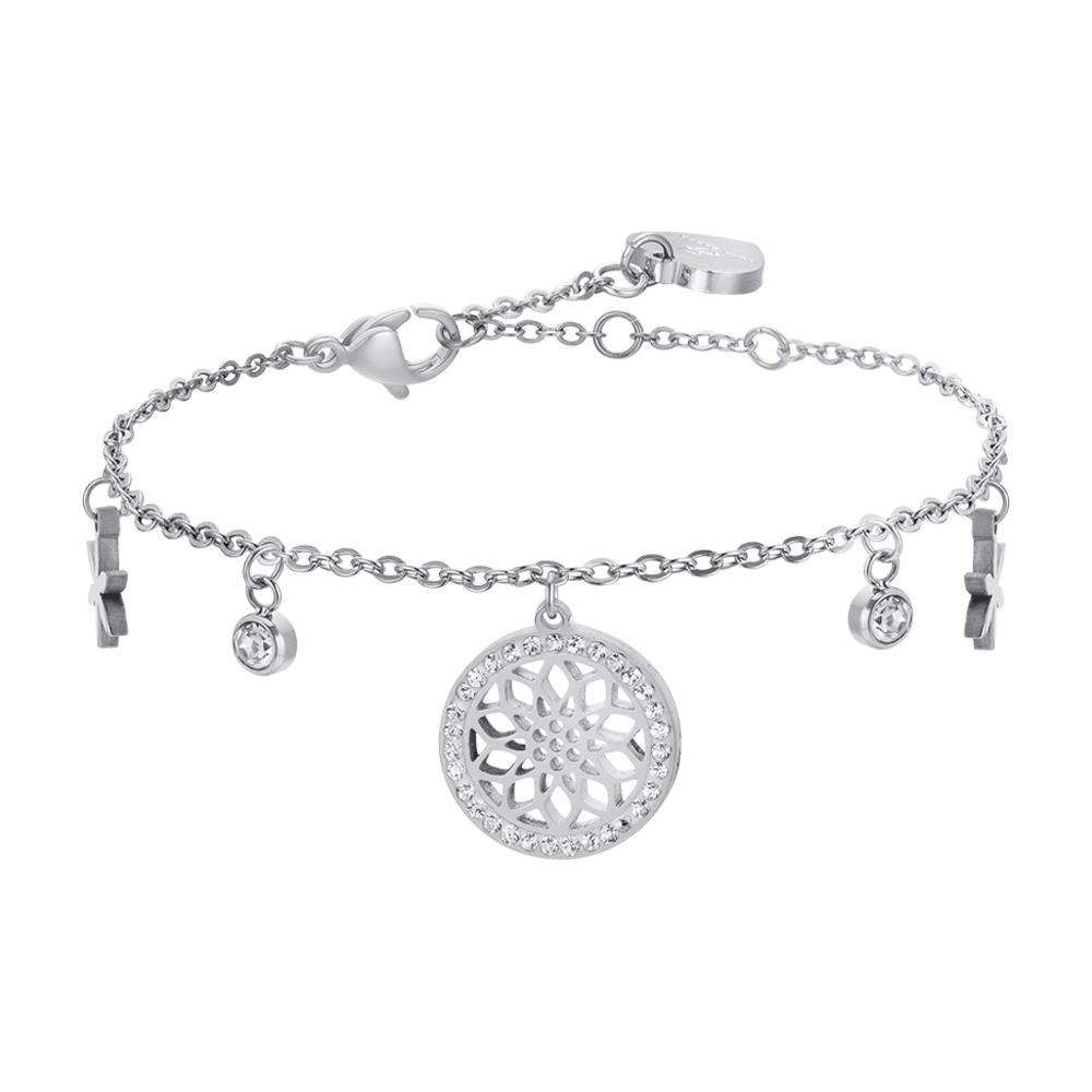 LIFE FLOWER WOMAN'S STEEL BRACELET Luca Barra