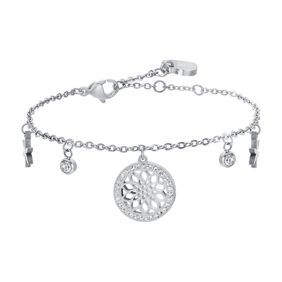 LIFE FLOWER WOMAN'S STEEL BRACELET Luca Barra