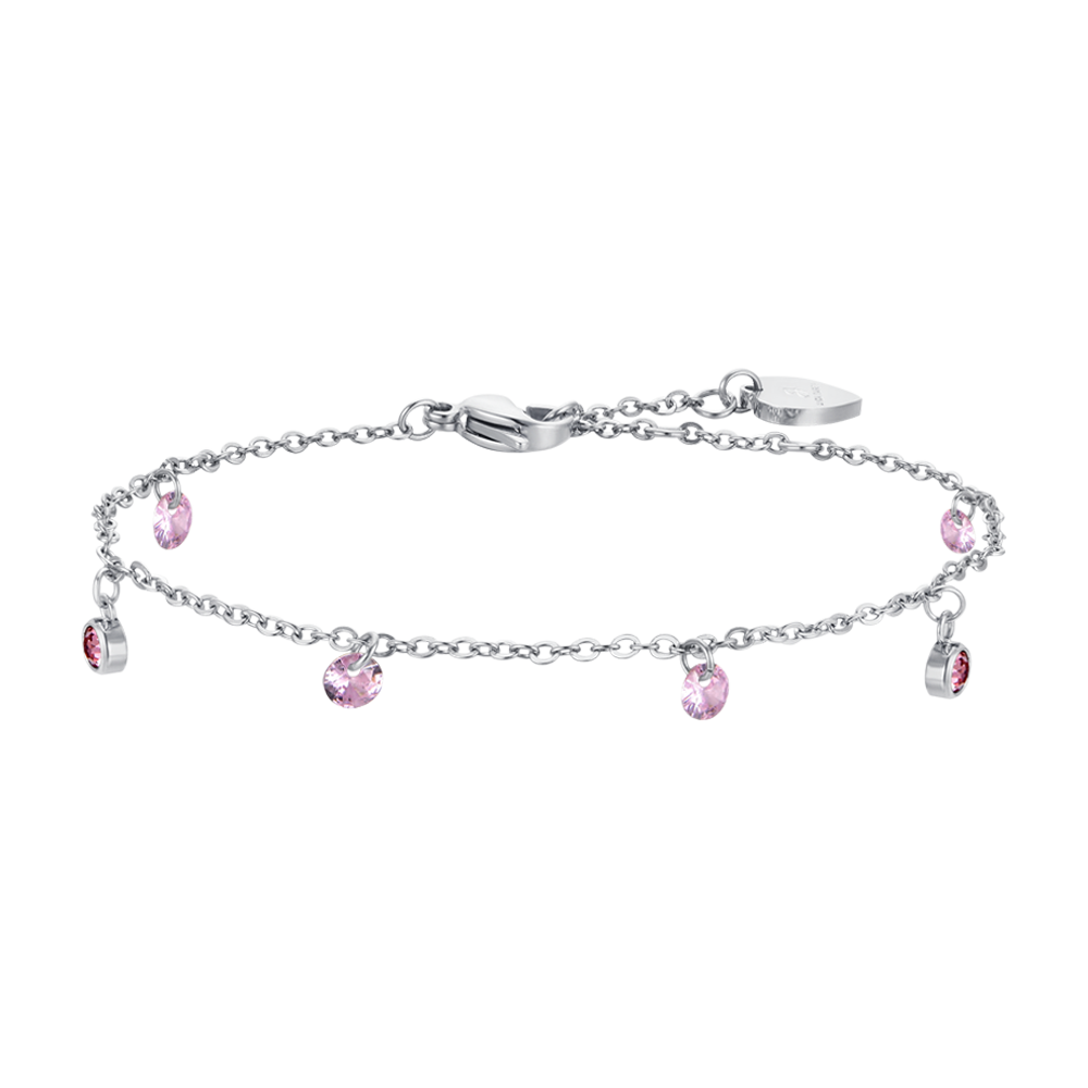 ROSA KRISTALLSTAHL DAMENARMBAND