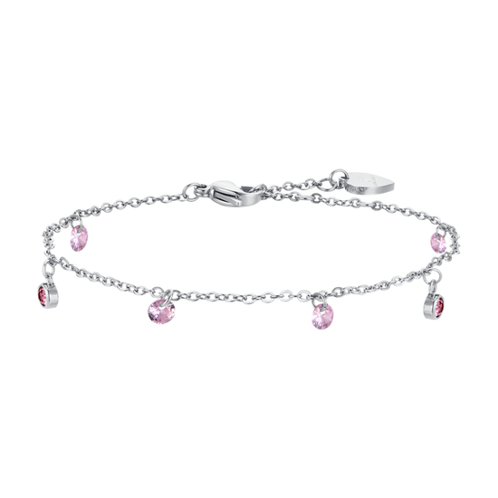 ROSA KRISTALLSTAHL DAMENARMBAND