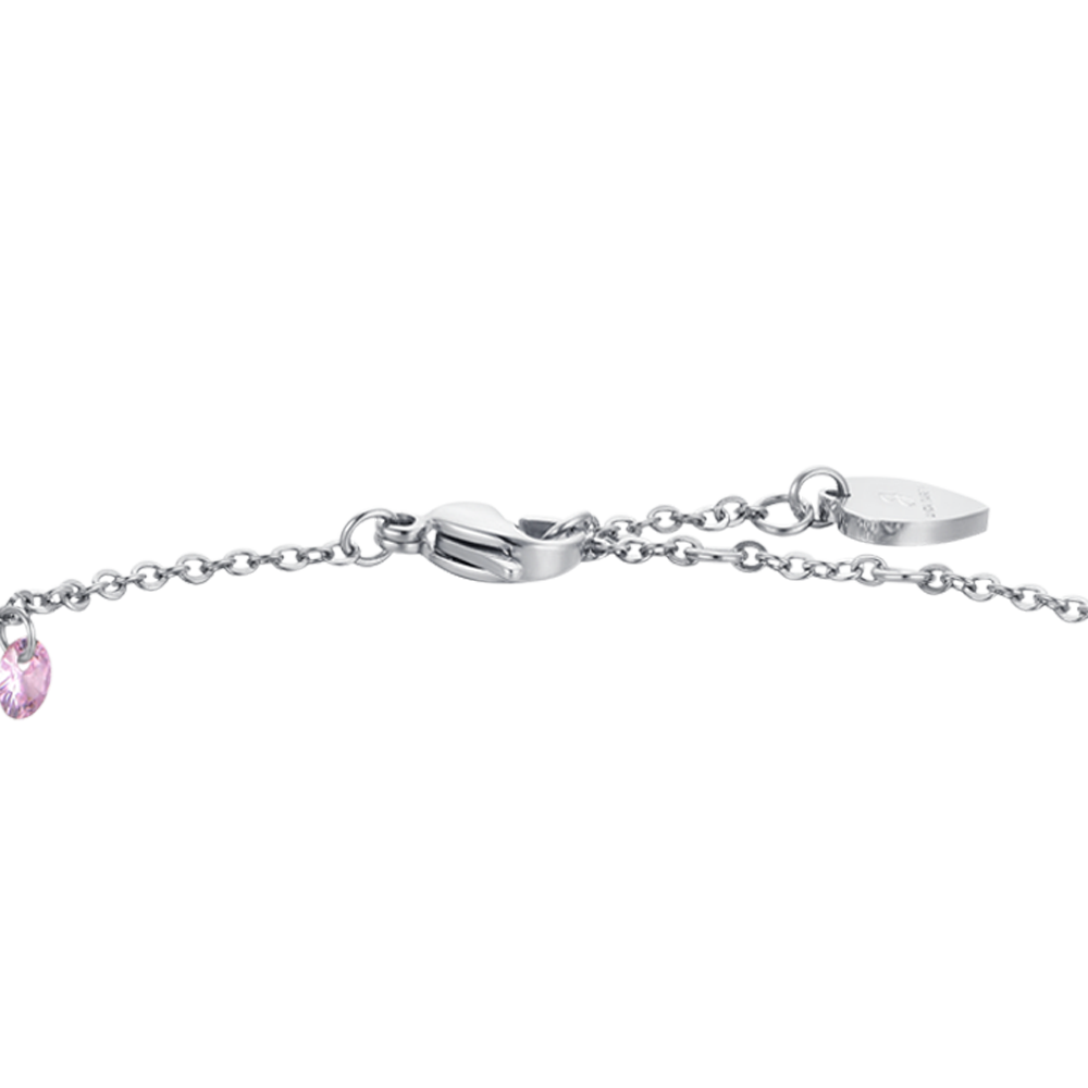 ROSA KRISTALLSTAHL DAMENARMBAND