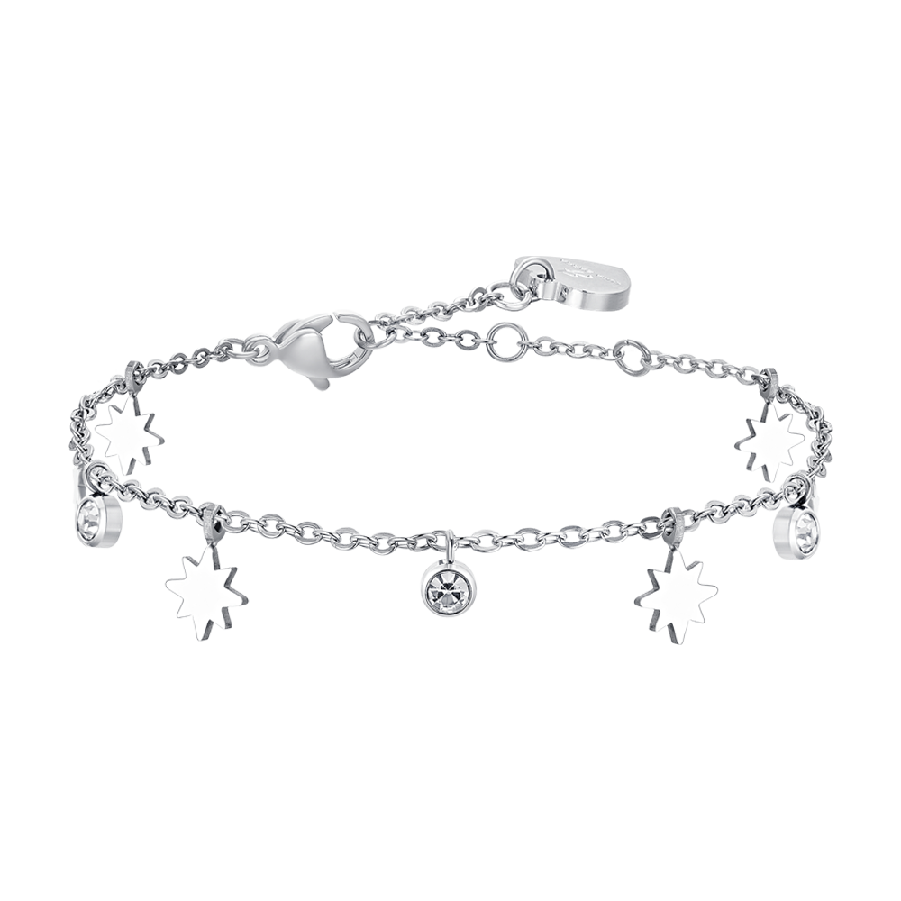 SISSI STERN UND KRISTALLE STAHL DAMENARMBAND