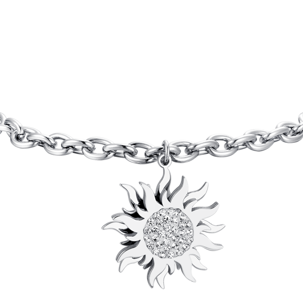 DREHBARE SONNE STAHL DAMENARMBAND