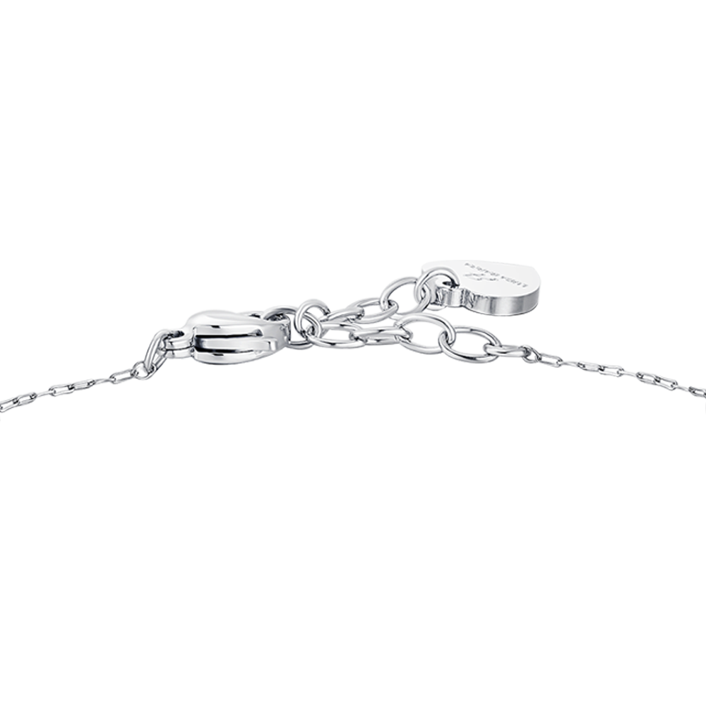 WOMAN'S STEEL BRACELET WITH PEARLS Luca Barra