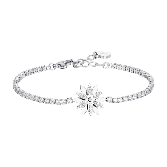 DAMEN STAHLBLUMEN-TENNISARMBAND