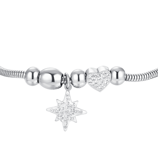 SISSI STERN UND KRISTALLE STAHL DAMENARMBAND