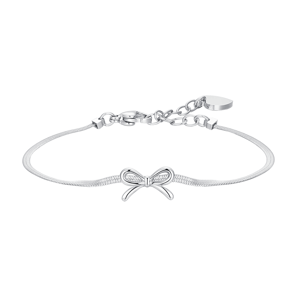 BRACCIALE DONNA IN ACCIAIO FIOCCO