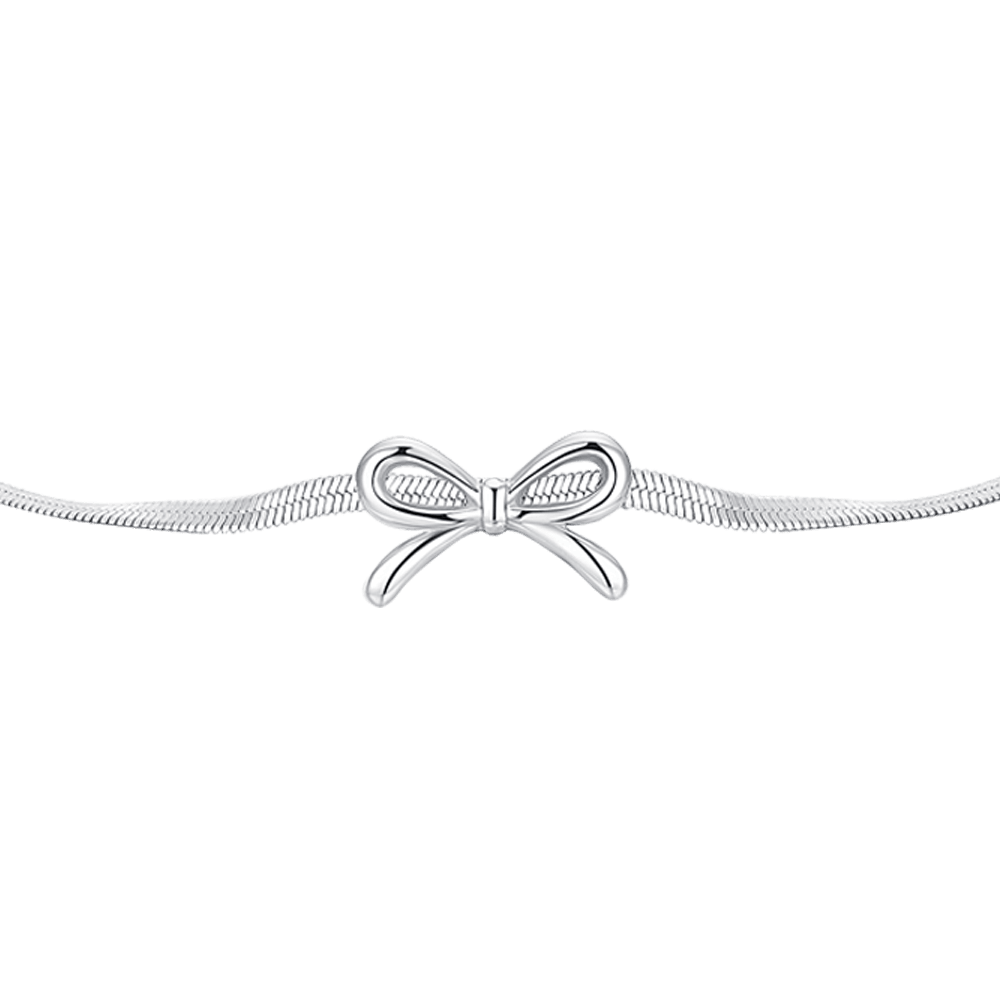 BRACCIALE DONNA IN ACCIAIO FIOCCO