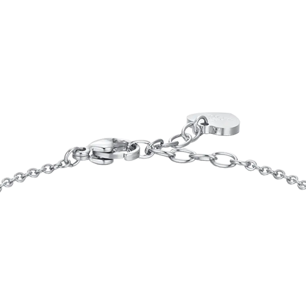 BRACCIALE DONNA IN ACCIAIO CRISTALLI E ZIRCONE BIANCO Luca Barra