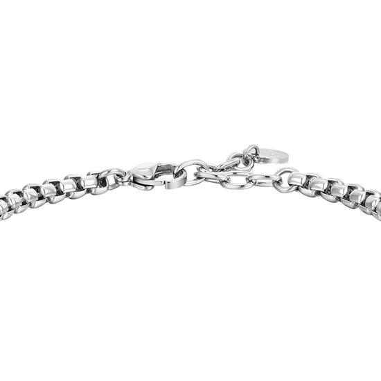 HERRENSTAHL UND STAHL ELEMENTE IP SCHWARZES BRACELET Luca Barra