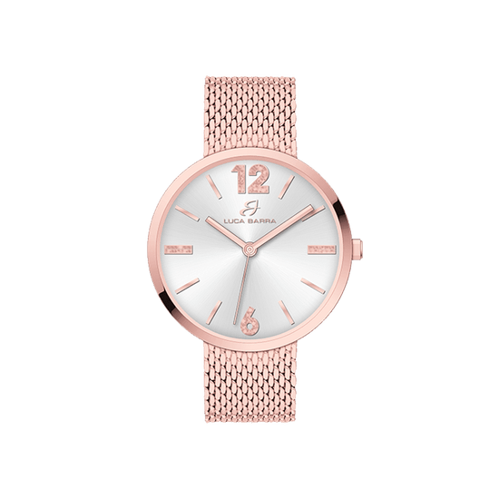 LADIES STEEL MESH MILANO IP ROSE GOLD UHR