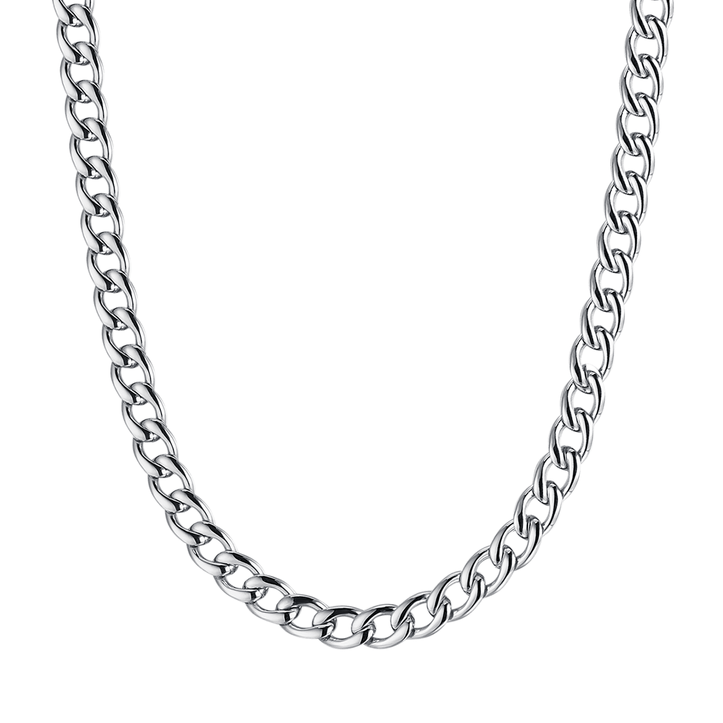 COLLANA UOMO IN ACCIAIO IP GOLD CON MAGLIA GROUMETTE 7 MM