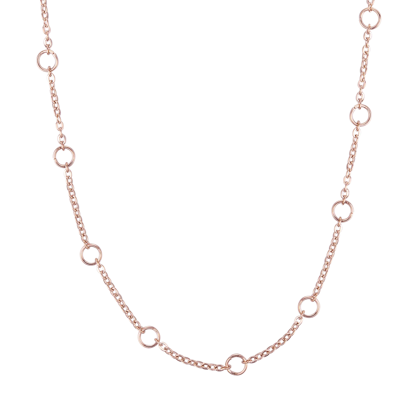 WOMAN'S IP ROSE STEEL NECKLACE Luca Barra