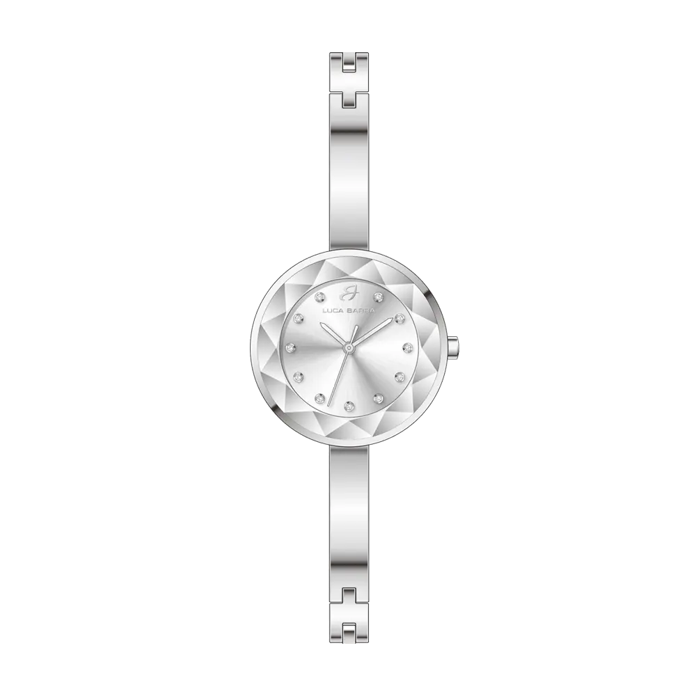 OROLOGIO DONNA IN ACCIAIO QUADRANTE BIANCO Luca Barra